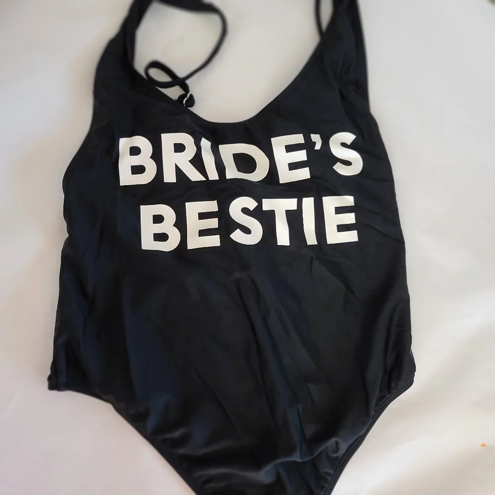 Brides nest bridal party one piece swimsuit medium‎